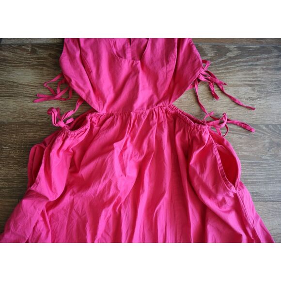 Free People OB1734765 Women's Sz S Magentiful Pink Fabiana Midi Dress - Picture 9 of 15